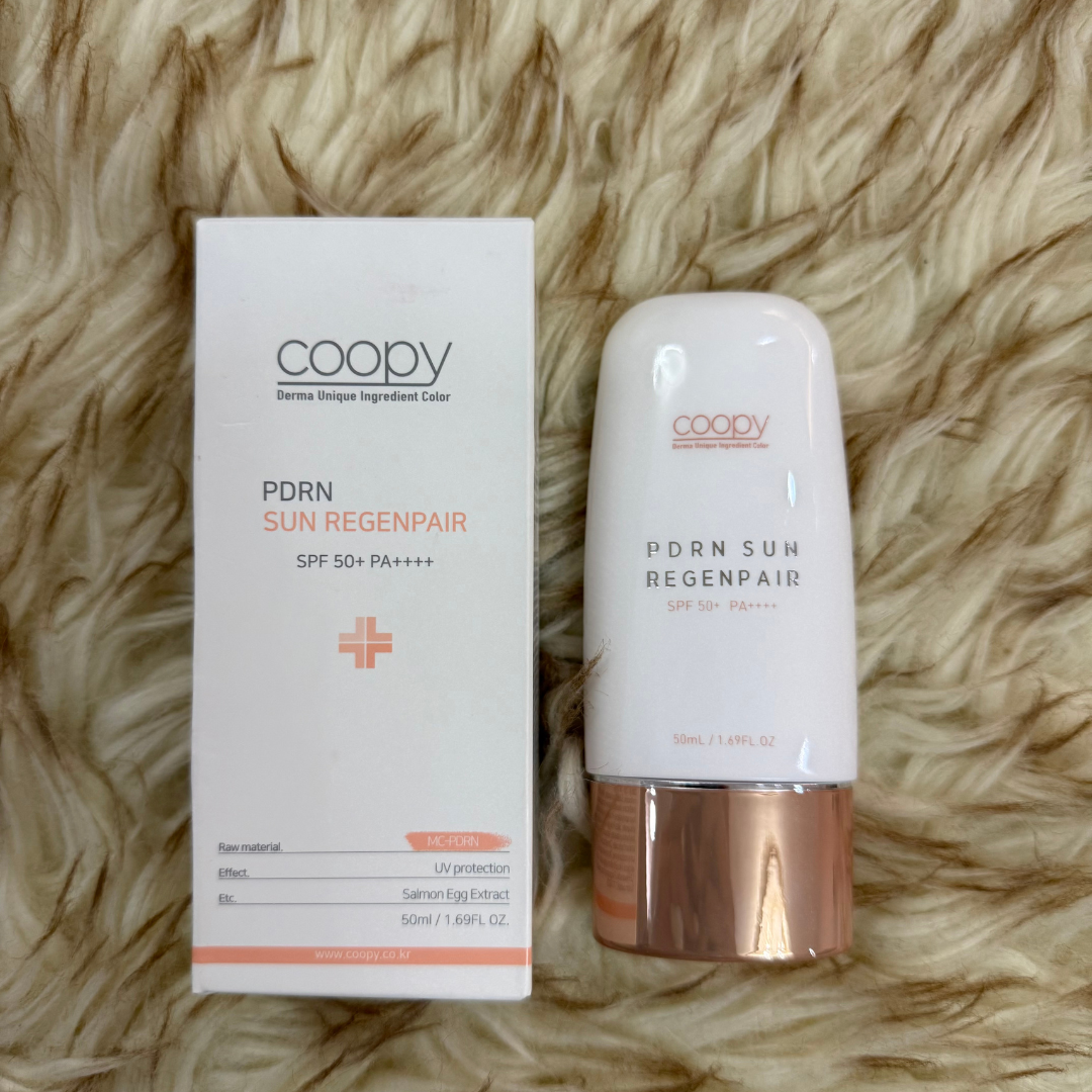 LIMITED EDITION! COOPY PDRN Sun Regenpair Hydrating Mineral Cream – SPF 50+ PA++++ – Sun Protection & Anti‑Aging Skincare – Korean Beauty Suncare – 50ml – Made in Korea