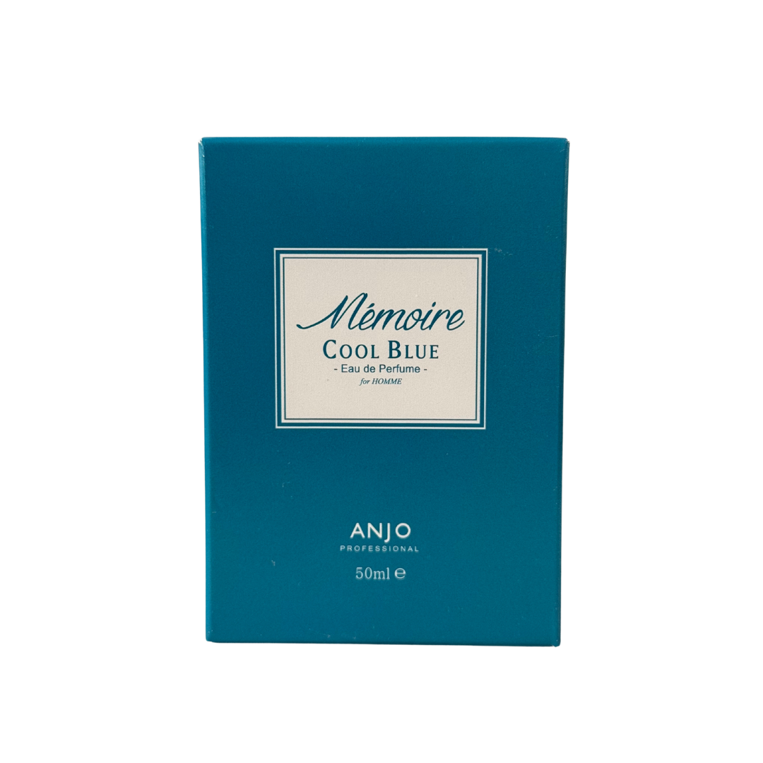 LIMITED EDITION! ANJO MEMOIRE COOL BLUE Perfume – Eau De Parfum for Men – Fresh Aquatic Fragrance – Perfume for Clean Confidence – Korean Beauty Perfume – Marine Citrus Scent – 50ml – Made in Korea