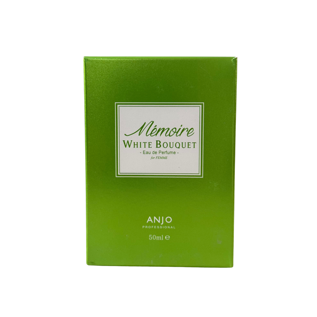 LIMITED EDITION! ANJO MEMOIRE WHITE BOUQUET Perfume – Eau De Parfum for Women – Elegant White Floral Fragrance – Perfume for Pure Femininity – Korean Beauty Perfume – Soft & Fresh Scent – 50ml – Made in Korea