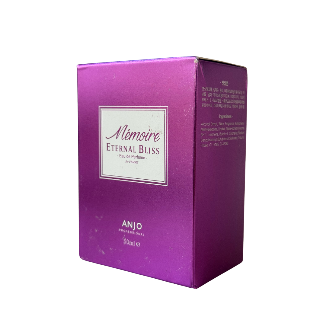 LIMITED EDITION! ANJO MEMOIRE ETERNAL BLISS Perfume – Eau De Parfum for Women – Warm & Romantic Scent – Perfume for Lasting Elegance – Korean Beauty Perfume – Floral Musk Fragrance – 50ml – Made in Korea