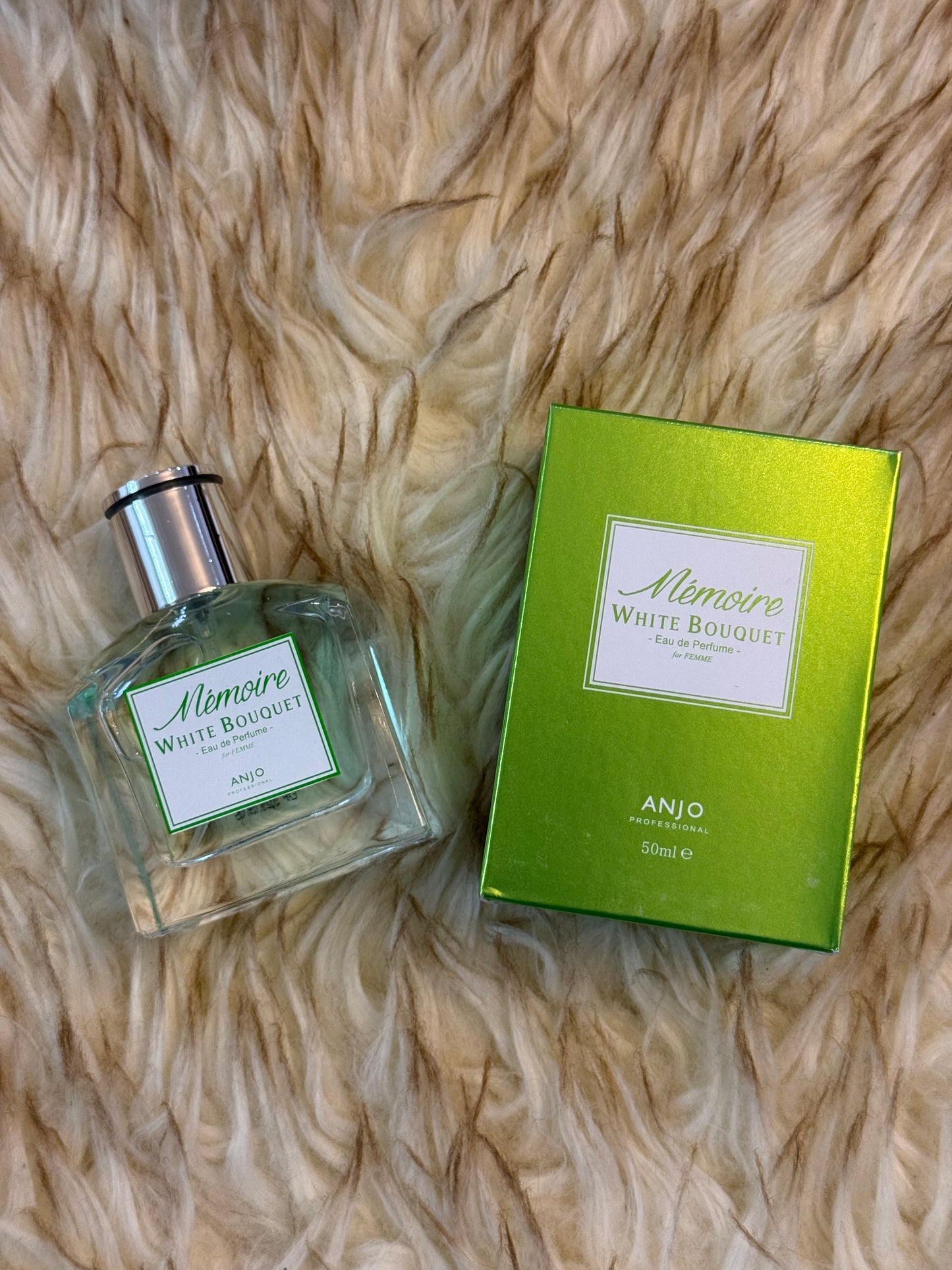 LIMITED EDITION! ANJO MEMOIRE WHITE BOUQUET Perfume – Eau De Parfum for Women – Elegant White Floral Fragrance – Perfume for Pure Femininity – Korean Beauty Perfume – Soft & Fresh Scent – 50ml – Made in Korea