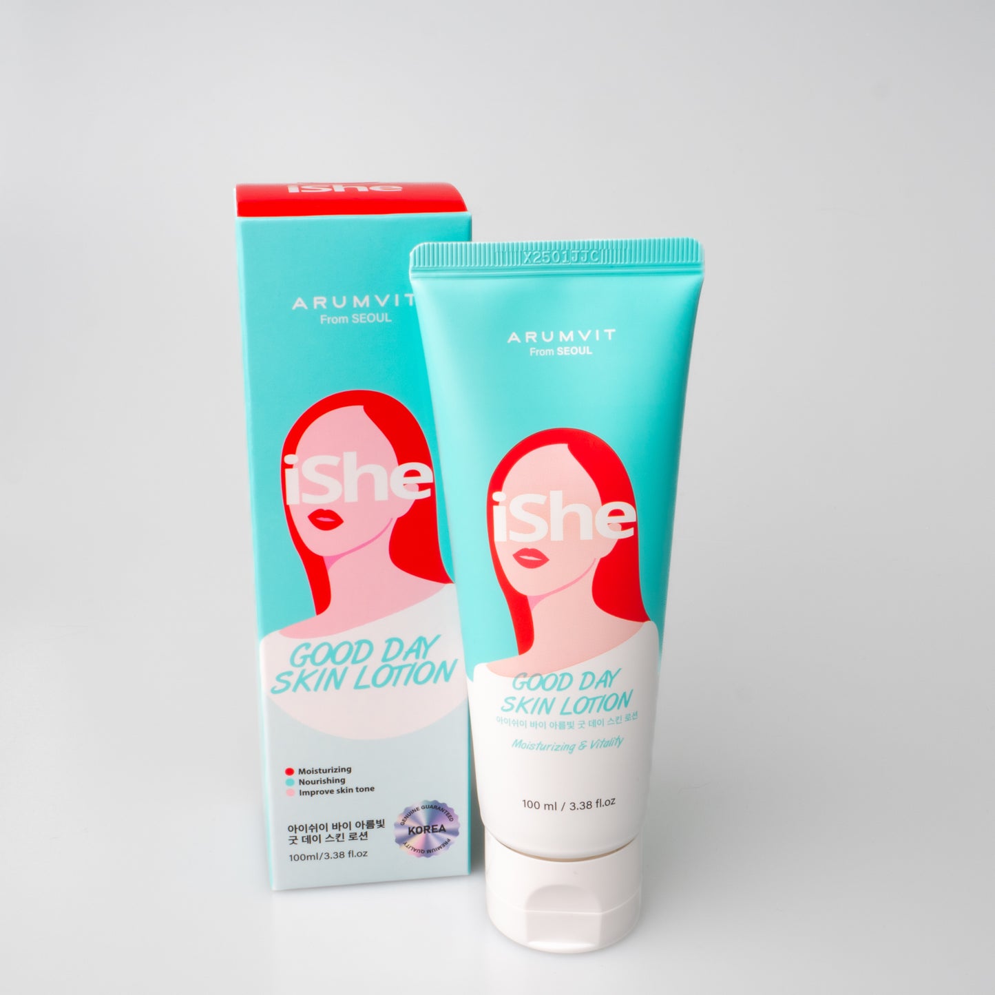 iShe Good Day Skin and Facial Lotion - Refreshing Feel & Radiant Complexion for Daily Skincare Routine 100mL