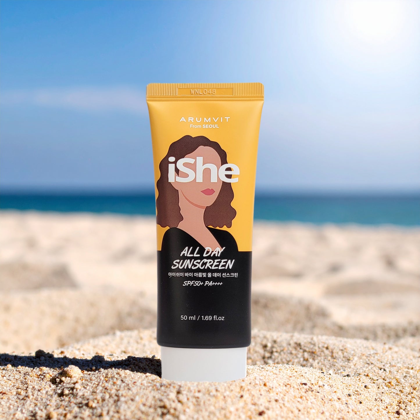 iShe All Day Sunscreen SPF 50+ PA++++ - Superior UV Protection for All Skin Types, 50ml