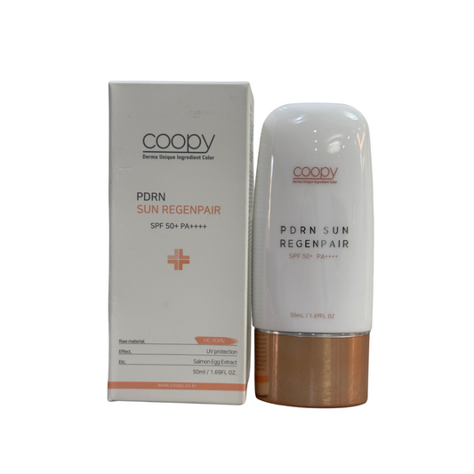 LIMITED EDITION! COOPY PDRN Sun Regenpair Hydrating Mineral Cream – SPF 50+ PA++++ – Sun Protection & Anti‑Aging Skincare – Korean Beauty Suncare – 50ml – Made in Korea