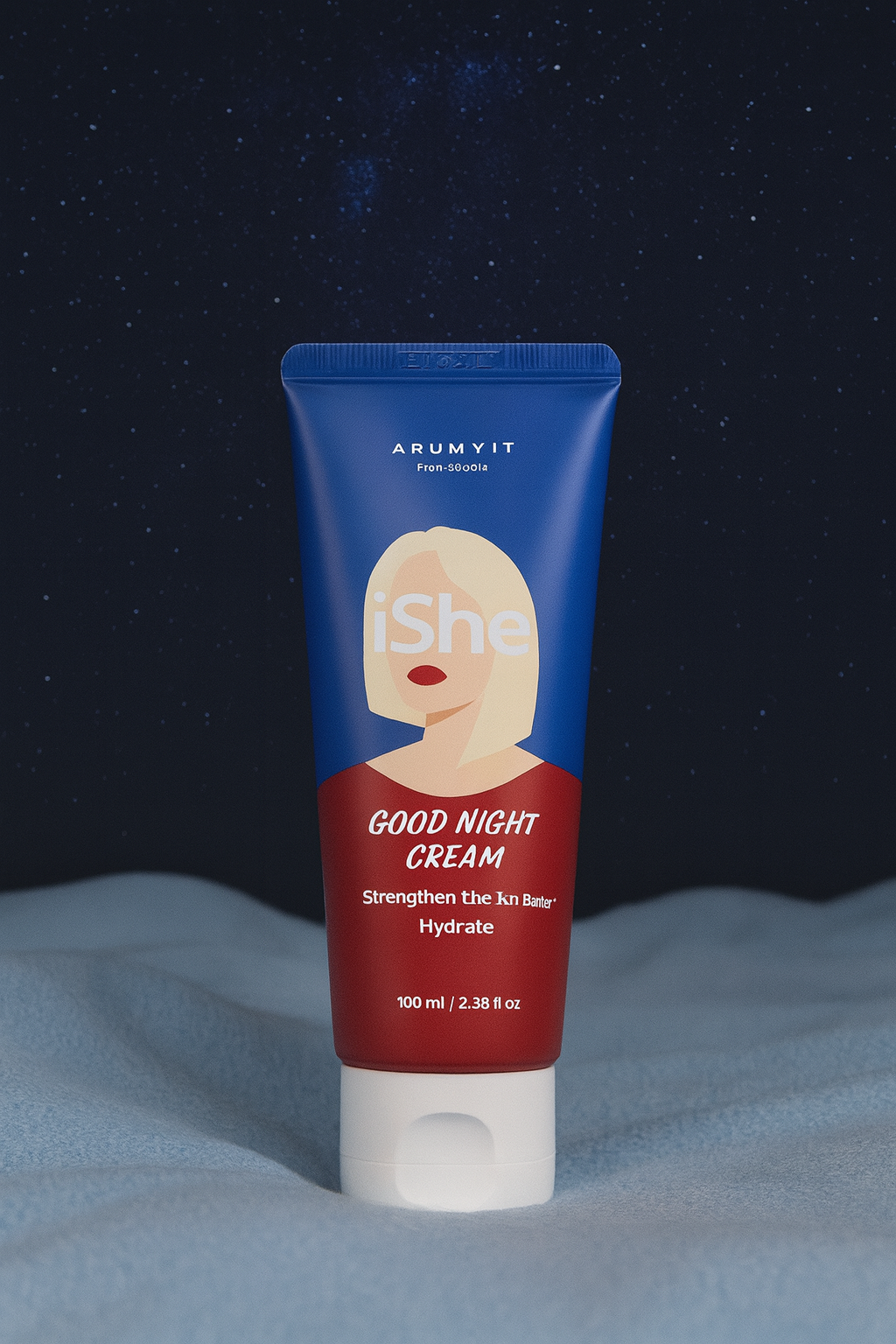 iShe Good Night Facial Cream - Hydrating Skin Barrier Strengthening Cream for Night Use 100mL