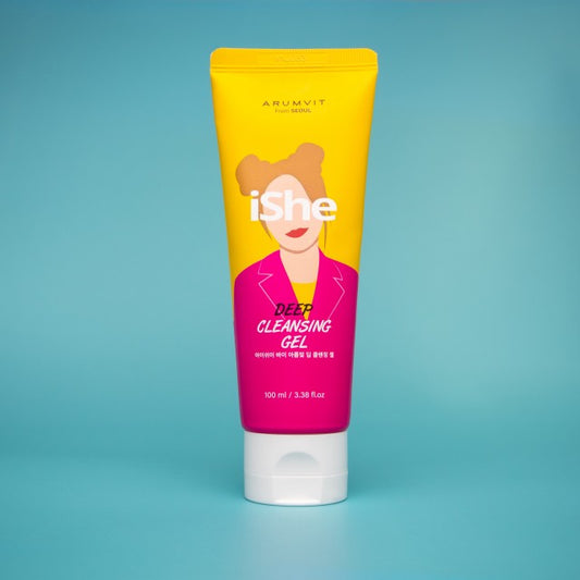 iShe Deep Cleansing Gel - Thoroughly Removes Impurities for Refreshed Skin - Suitable for All Skin Types - Daily Use Essential Skincare Routine