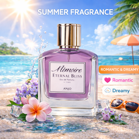 LIMITED EDITION! ANJO MEMOIRE ETERNAL BLISS Perfume – Eau De Parfum for Women – Warm & Romantic Scent – Perfume for Lasting Elegance – Korean Beauty Perfume – Floral Musk Fragrance – 50ml – Made in Korea