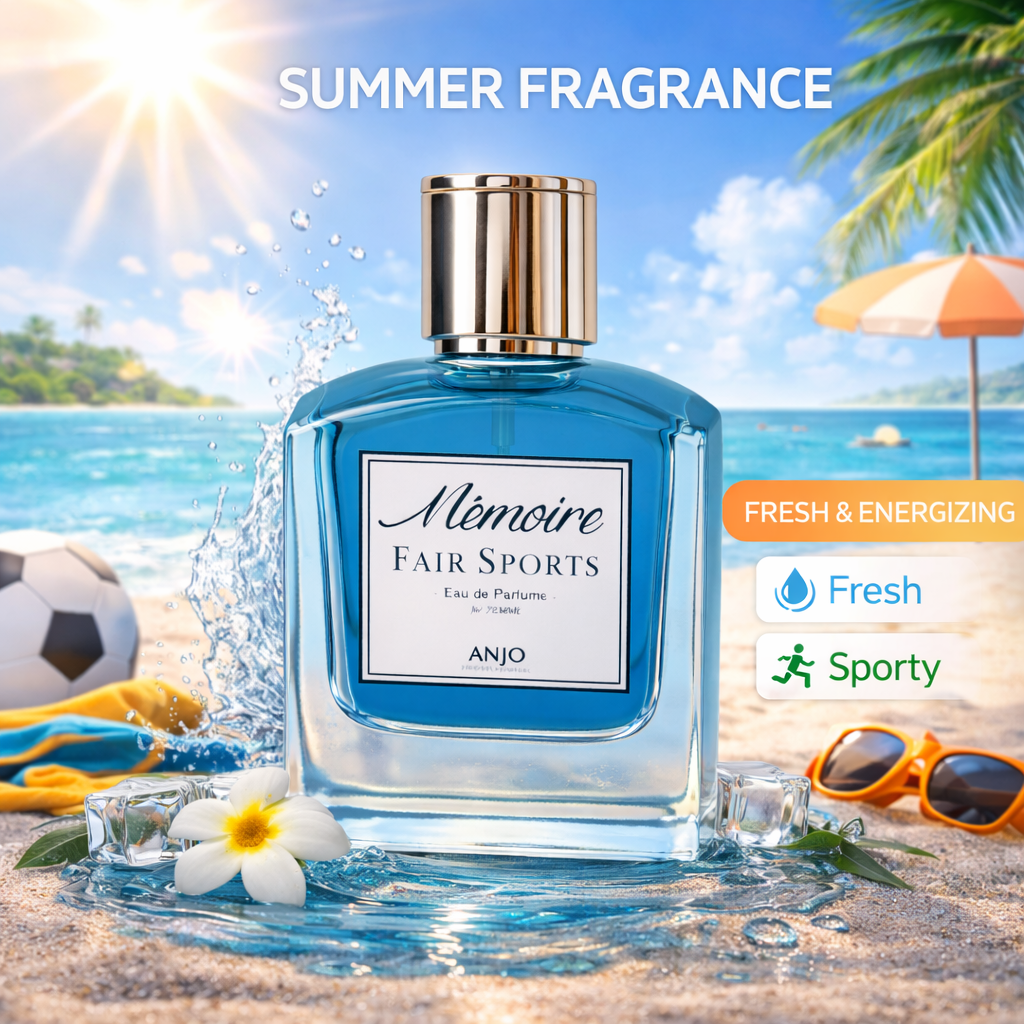 LIMITED EDITION! ANJO MEMOIRE FAIR SPORTS Perfume – Eau De Parfum for Men – Fresh and Sporty Men’s Fragrance – Active Lifestyle Perfume – Korean Beauty Perfume – Citrus Woody Scent – 50ml – Made in Korea
