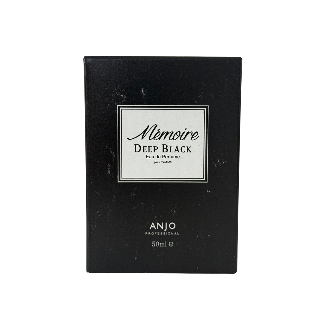 LIMITED EDITION! ANJO MEMOIRE DEEP BLACK Perfume – Eau De Parfum for Men – Bold Woody Musk Fragrance – Perfume for Mysterious Masculinity – Korean Beauty Perfume – Dark & Intense Scent – 50ml – Made in Korea