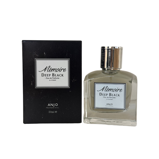 LIMITED EDITION! ANJO MEMOIRE DEEP BLACK Perfume – Eau De Parfum for Men – Bold Woody Musk Fragrance – Perfume for Mysterious Masculinity – Korean Beauty Perfume – Dark & Intense Scent – 50ml – Made in Korea