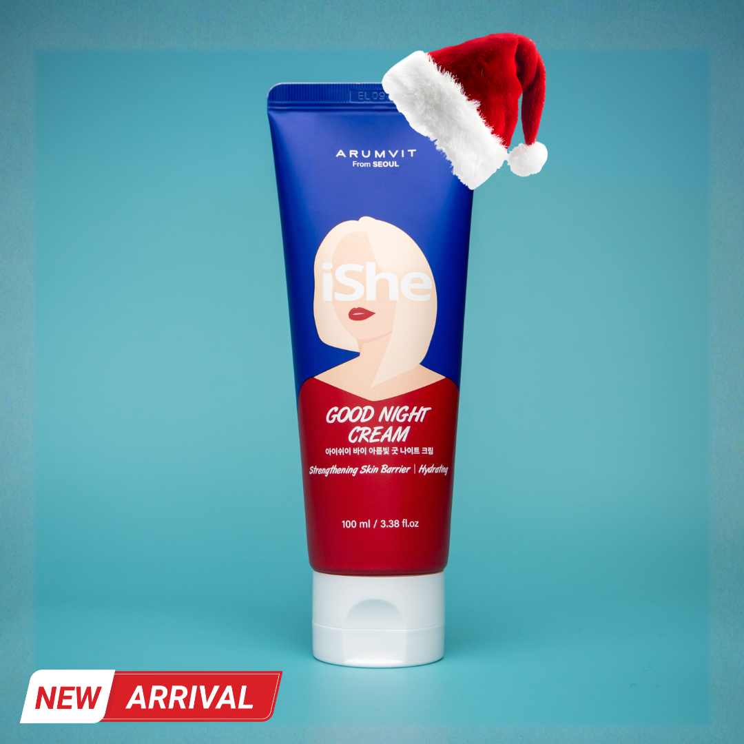 iShe Good Night Facial Cream - Hydrating Skin Barrier Strengthening Cream for Night Use 100mL