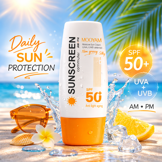 MOOYAM Sunblock Cream Waterproof Sunscreen SPF 50+ Anti Sunburn Sun Screen 50g