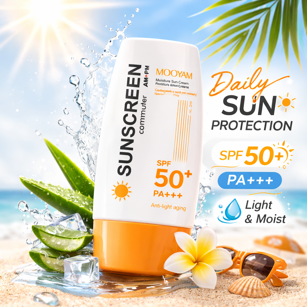 MOOYAM Sunblock Cream Waterproof Sunscreen SPF 50+ Anti Sunburn Sun Screen 50g