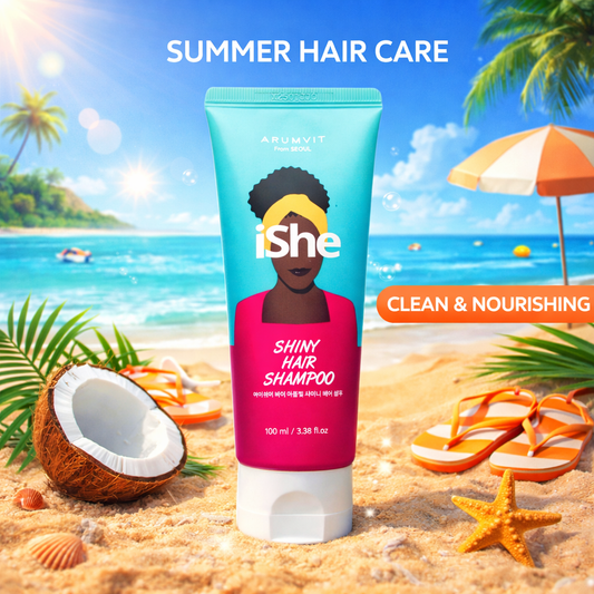 iShe Shiny Hair Shampoo 100ml - Enhances Shine and Softness for Lustrous Hair Care
